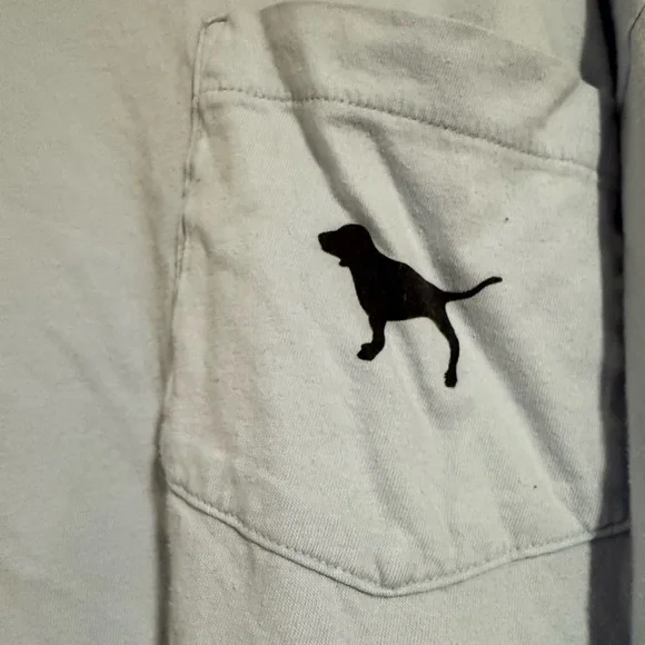 PINK Victoria's Secret Light Blue Long Sleeve Tee - Picture 2 of 4